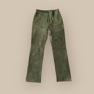Bebe Olive Leather Pants